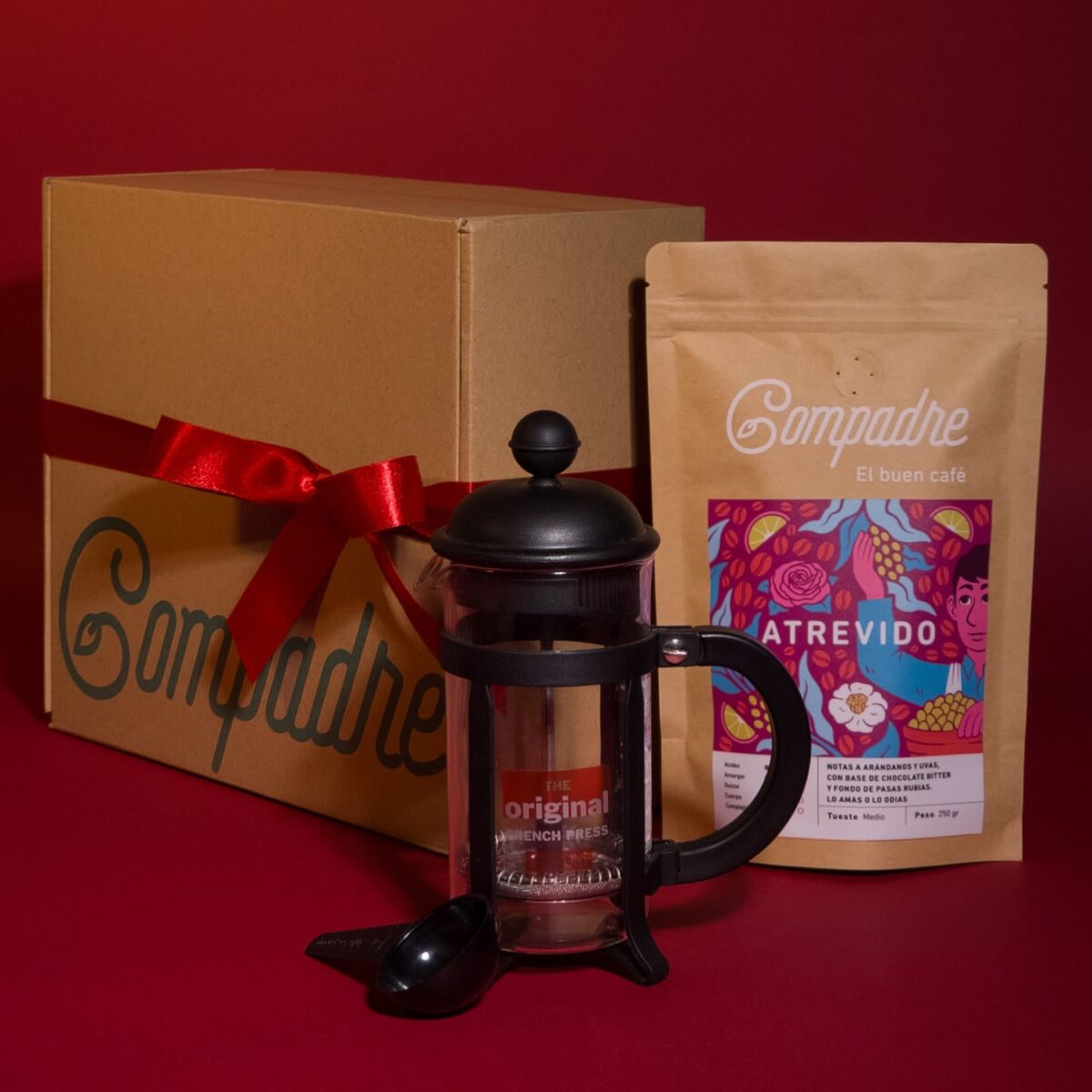 Giftbox Prensa Francesa + Café 250g